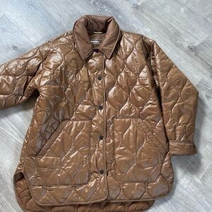 Lole Hackett Tan Quilted Jacket xs new without tags